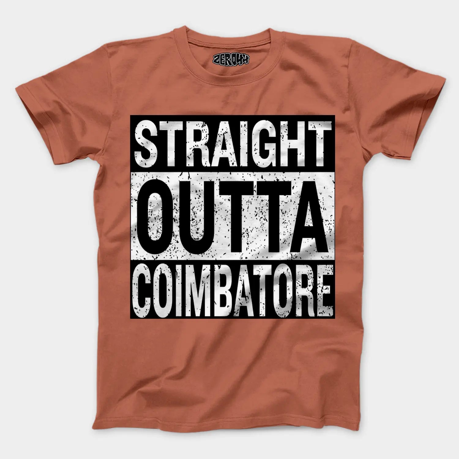 Straight Outta Coimbatore Men/Unisex T-Shirt in Copper Color