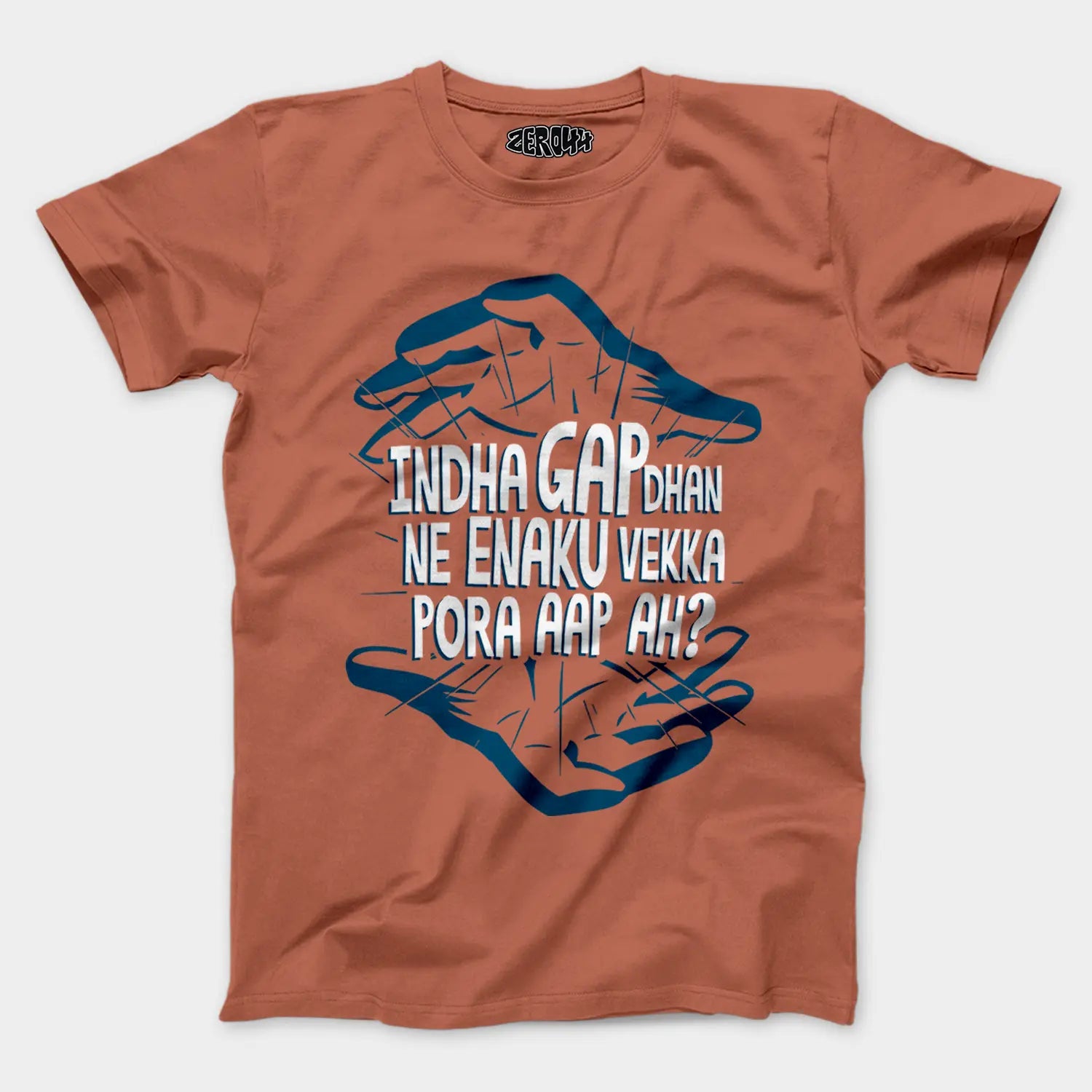 Indha Gap Dhan Ne Enaku Vekka Pora Aap Ah? Men/Unisex T-Shirt in Copper Color