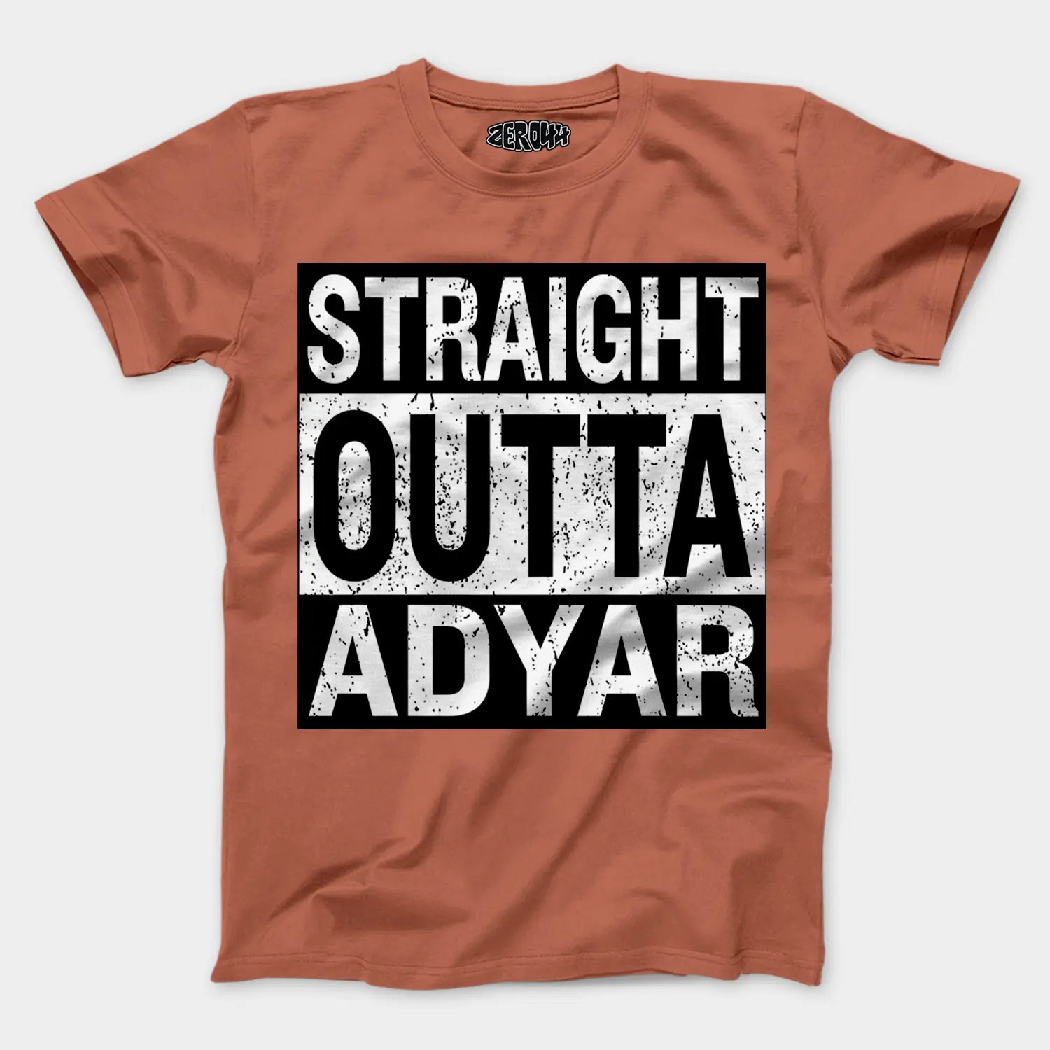 Straight Outta Adyar Men/Unisex T-Shirt in Copper Color