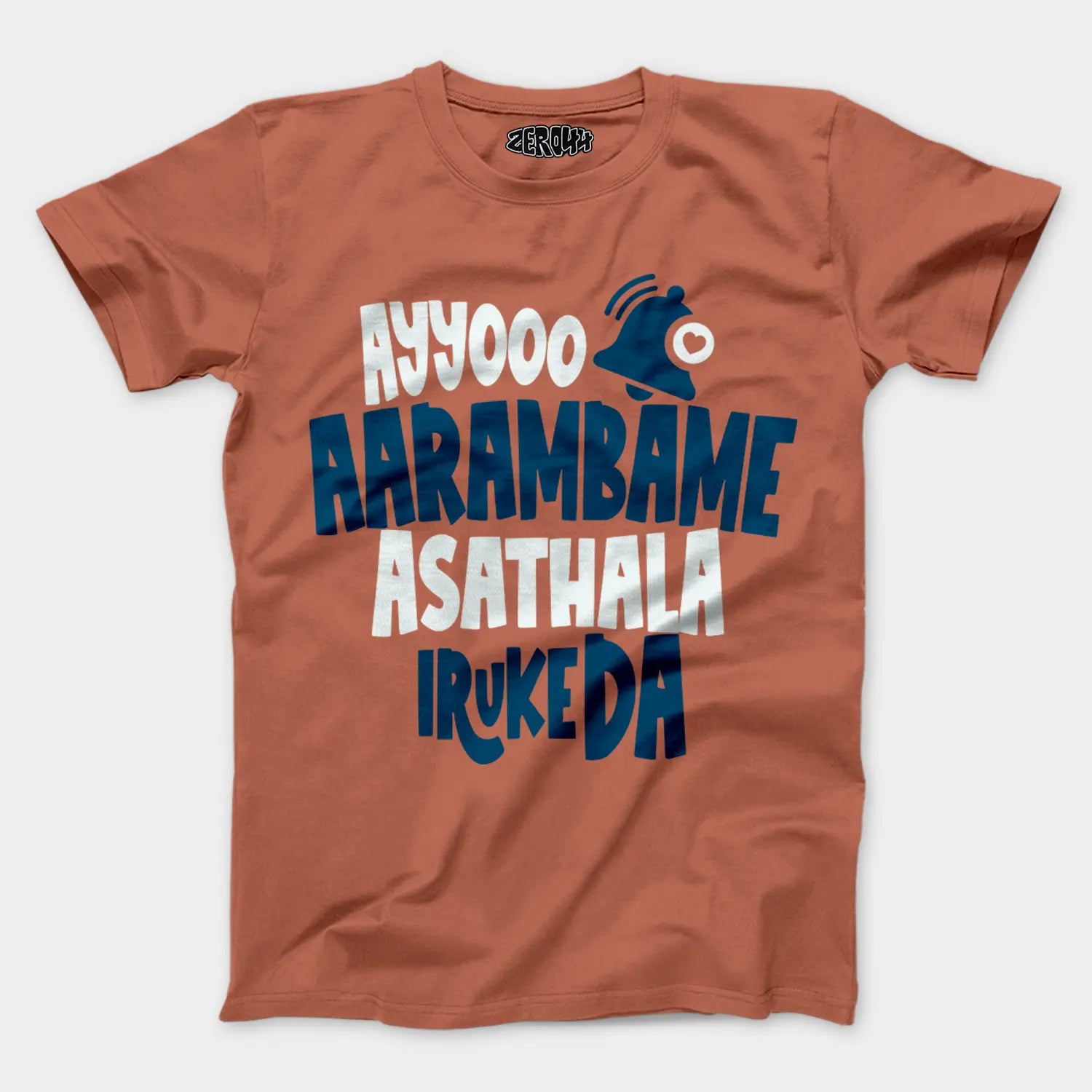 Ayyooo Aarambame Asathala Iruke Da Men/Unisex T-Shirt in Copper Color