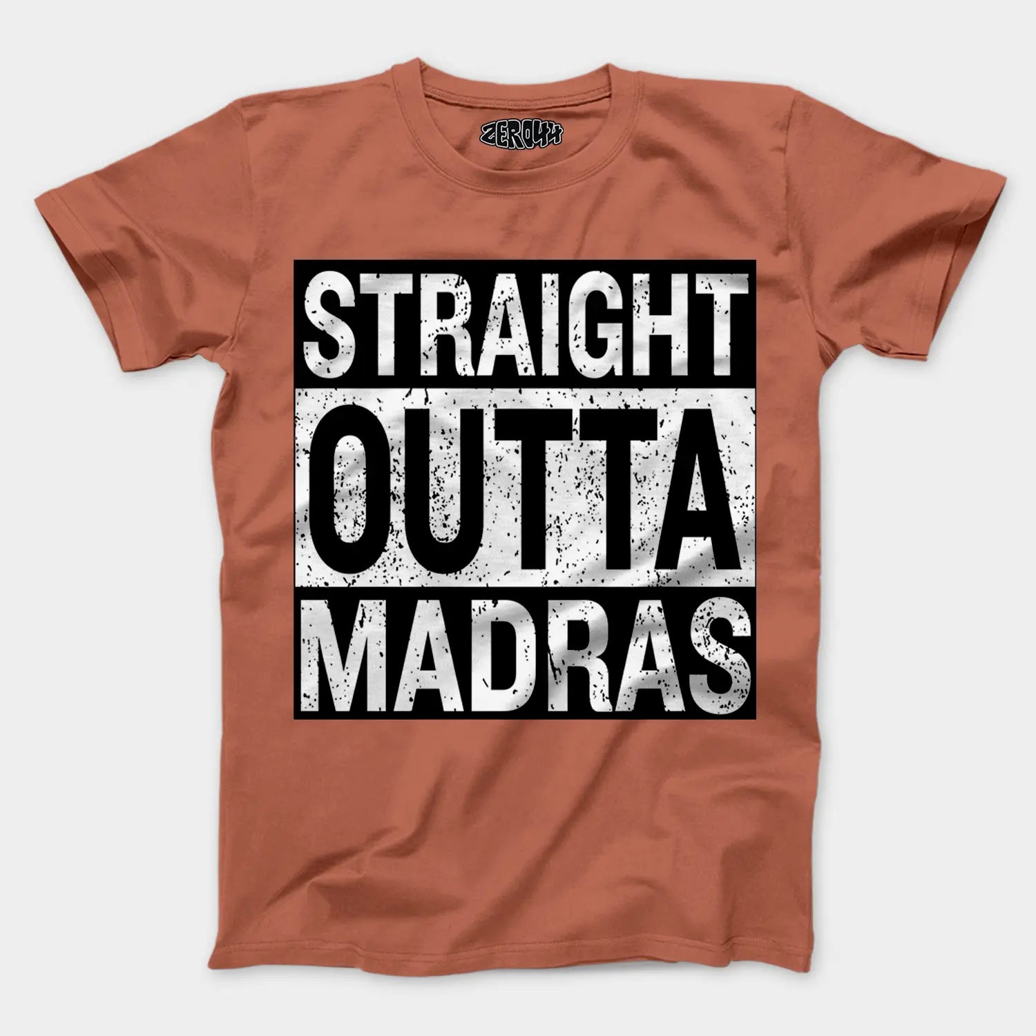 Straight Outta Madras Men/Unisex T-Shirt in Copper Color