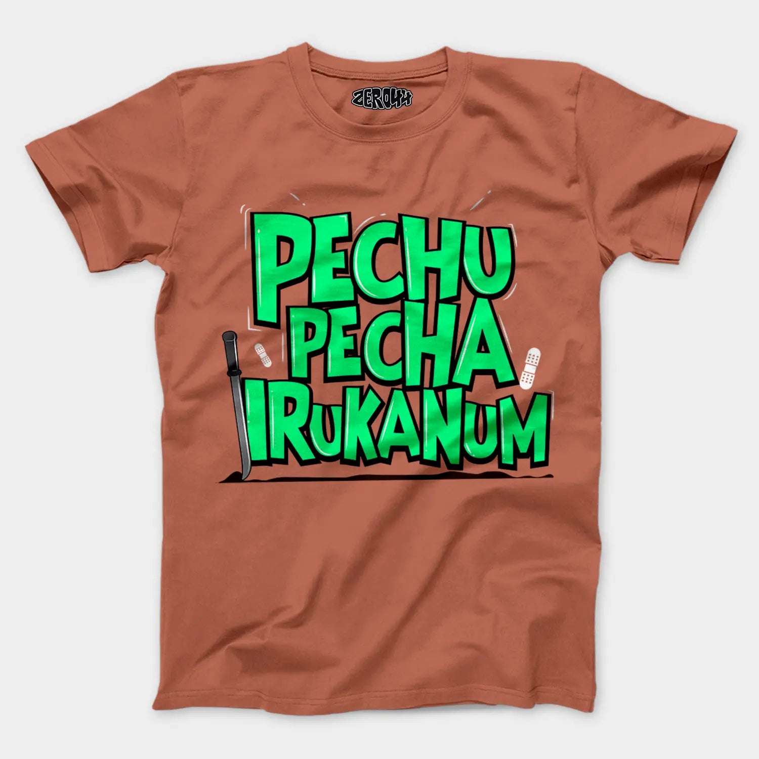 Pechu Pecha Irrukanum Men/Unisex T-Shirt in Copper Color
