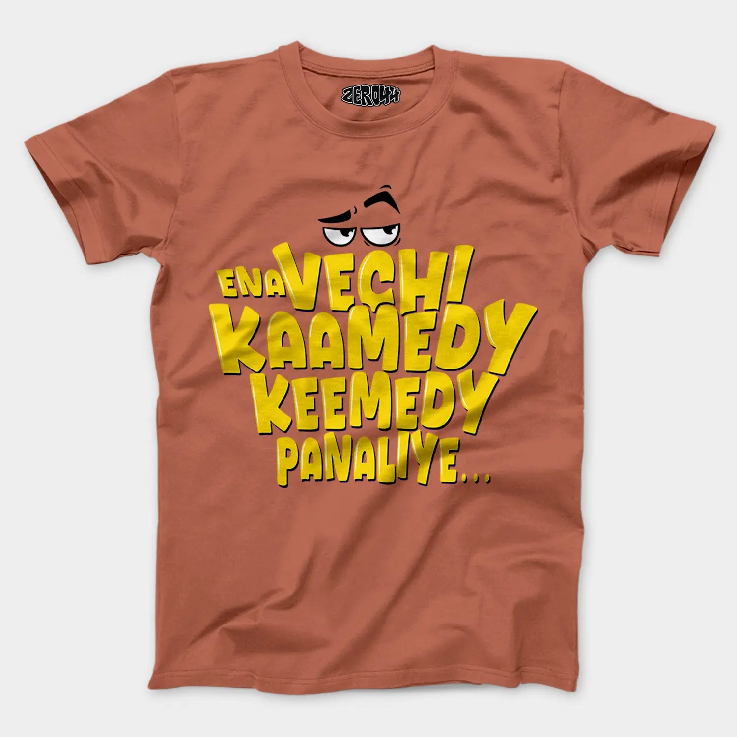 Ena Vechi Kaamedy Keemady Panaliye Men/Unisex T-Shirt in Copper Color
