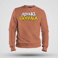 Ading Goiyala Men/Unisex Sweatshirt in Coral Color