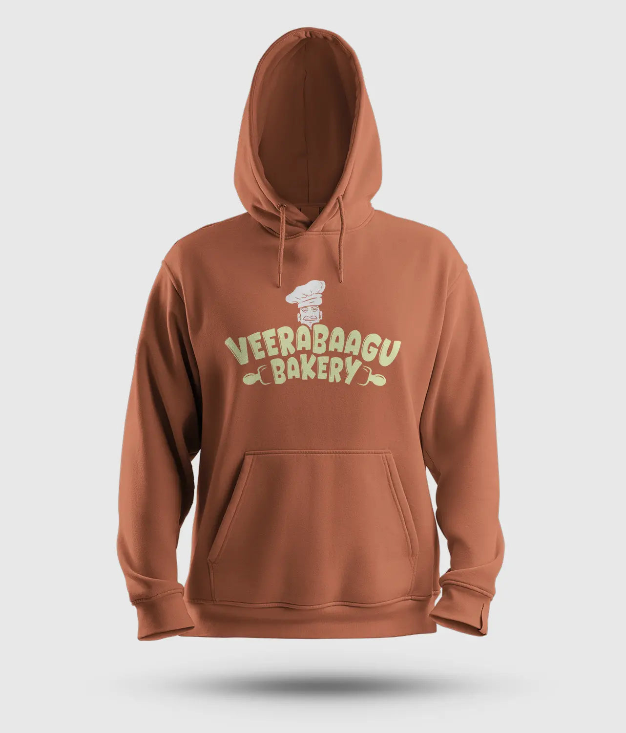 Veerabaagu Bakery Men/Unisex Hoodie in Coral Color