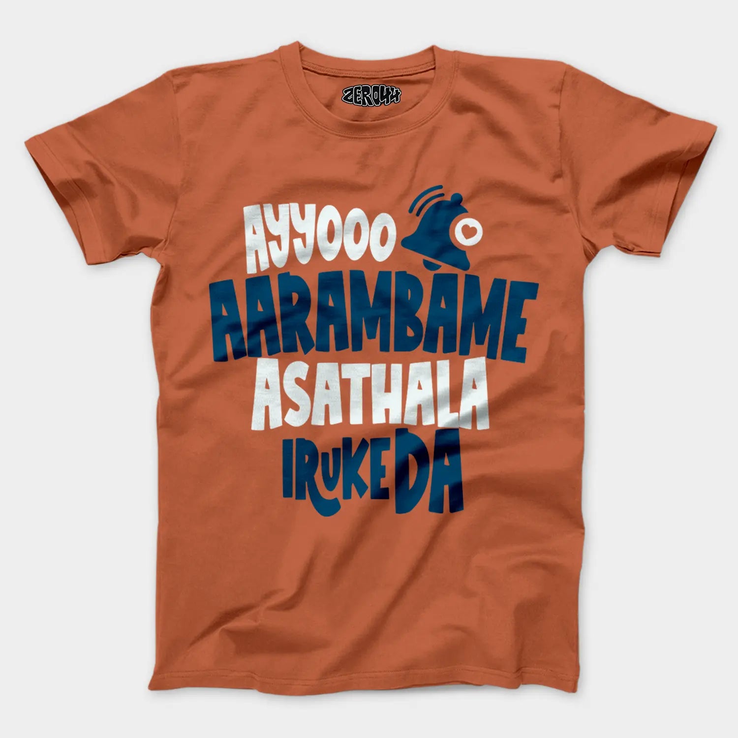 Ayyooo Aarambame Asathala Iruke Da Men/Unisex T-Shirt in Coral Color
