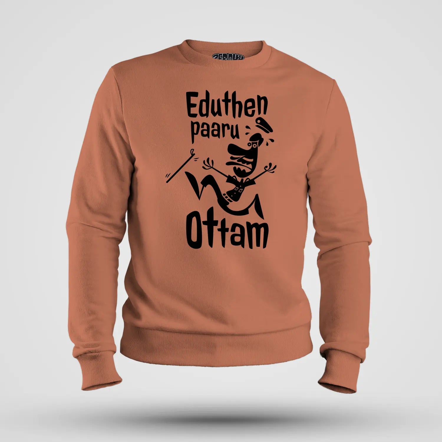 Eduthen Paaru Ottam Men/Unisex Sweatshirt in Coral Color