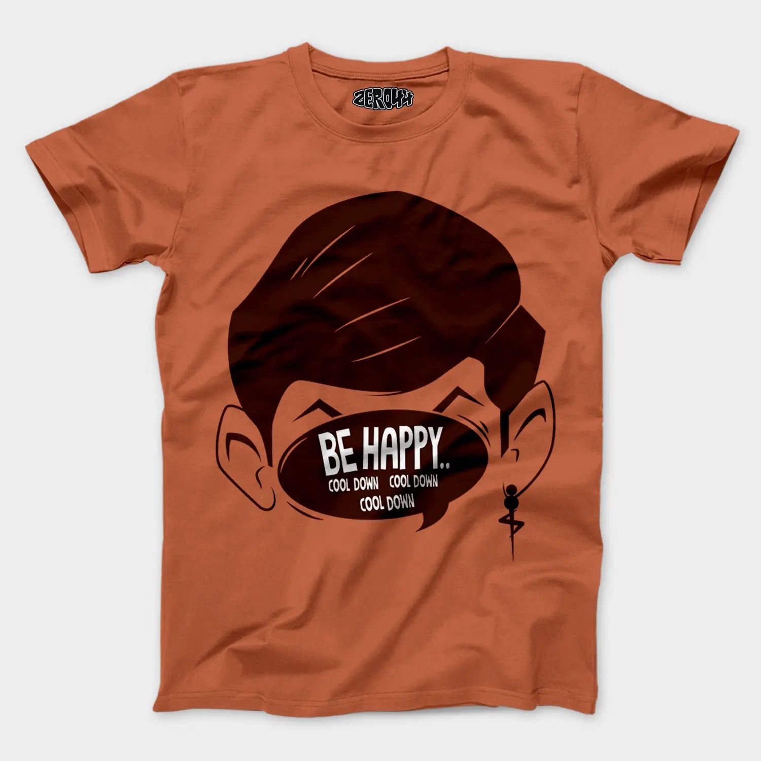 Be Happy Cool Down Cool Down Cool Down Men/Unisex T-Shirt in Coral Color