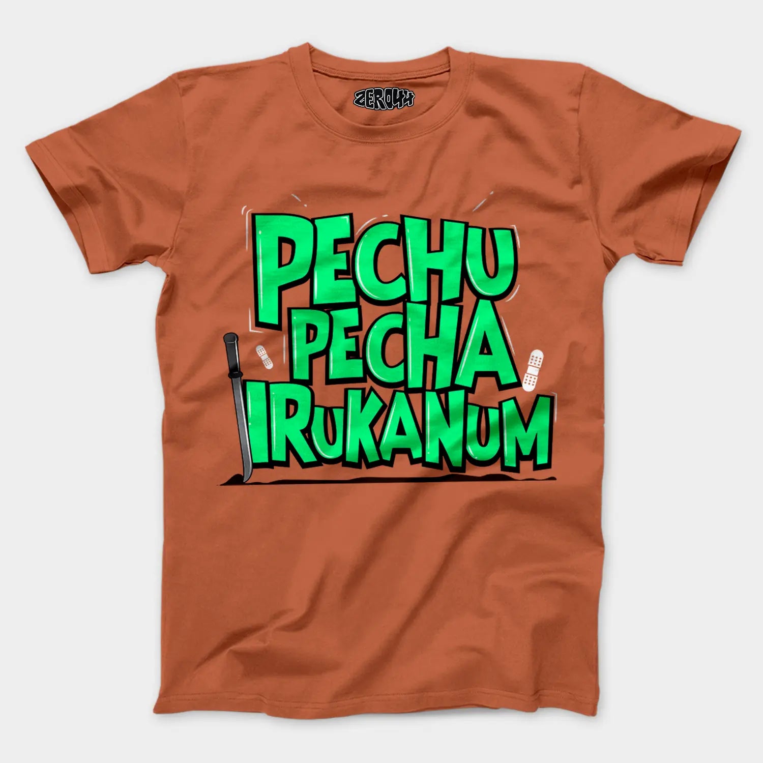 Pechu Pecha Irrukanum Men/Unisex T-Shirt in Coral Color