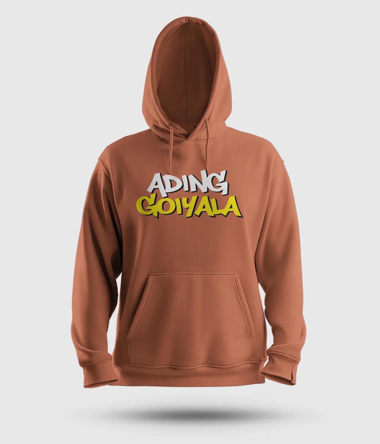 Ading Goiyala Men/Unisex Hoodie in Coral Color