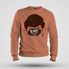 Be Happy Cool Down Cool Down Cool Down Men/Unisex Sweatshirt in Coral Color