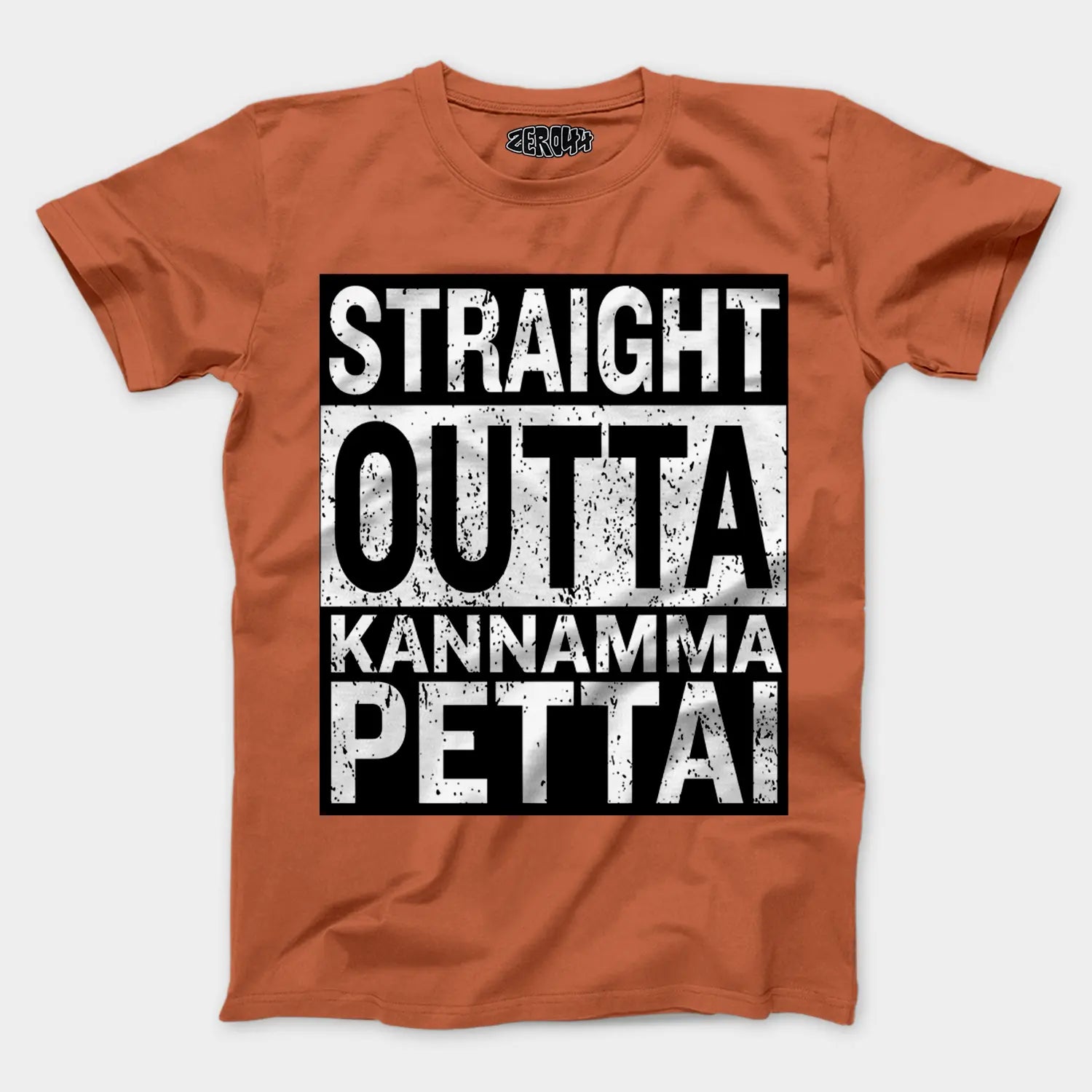 Straight Outta Kannamma Pettai Men/Unisex T-Shirt in Coral Color