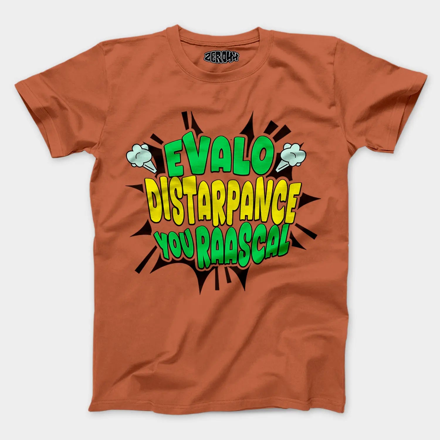 Evalo Distarpance You Raascal Men/Unisex T-Shirt in Coral Color