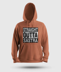 Straight Outta Sastra Men/Unisex Hoodie in Coral Color