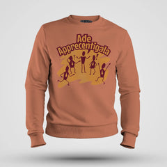Ade Apprecentingala Men/Unisex Sweatshirt in Coral Color
