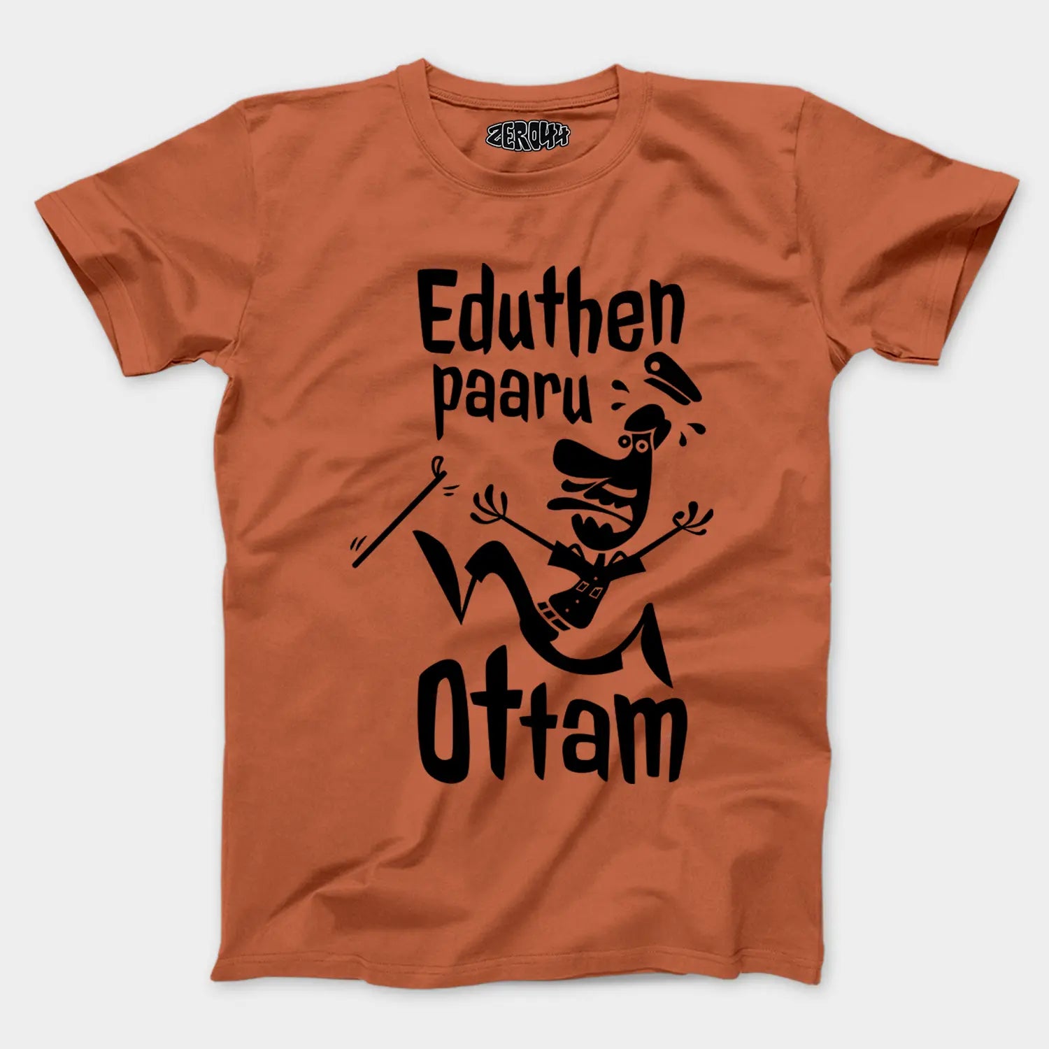 Eduthen Paaru Ottam Men/Unisex T-Shirt in Coral Color