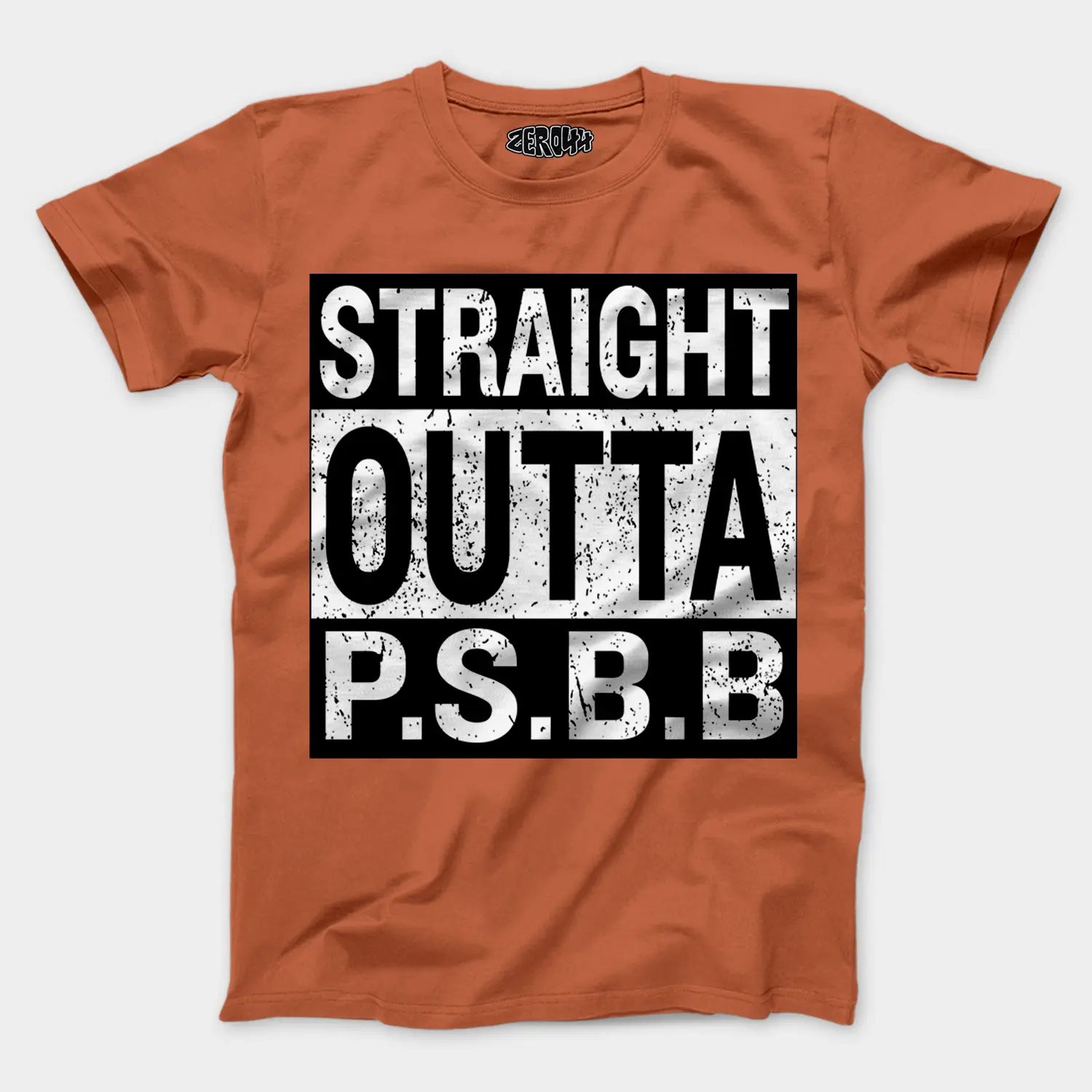 Straight Outta Psbb Men/Unisex T-Shirt in Coral Color