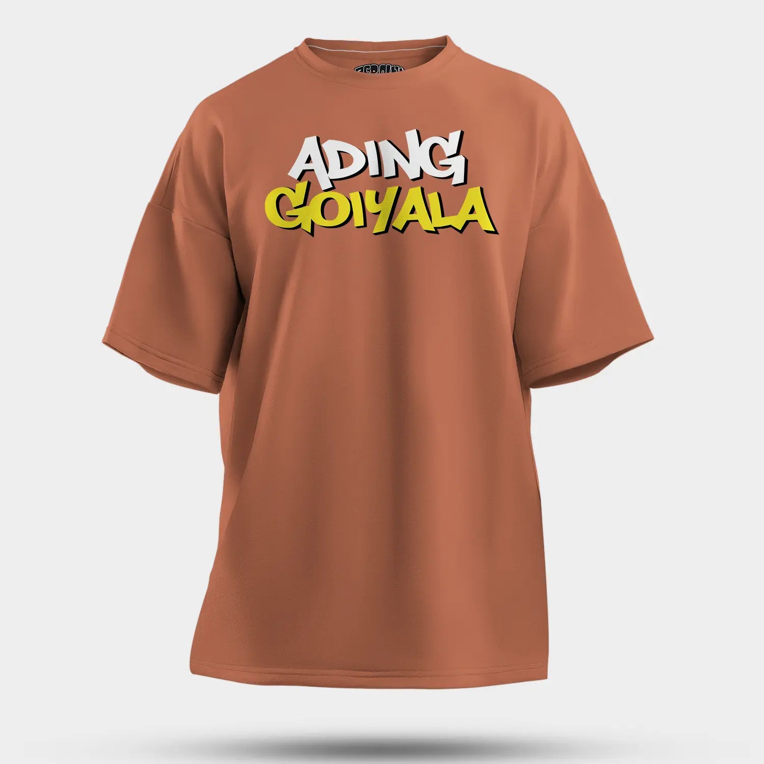 Ading Goiyala Men/Unisex Oversized T-Shirt in Coral Color