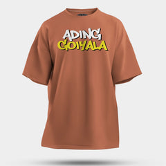 Ading Goiyala Men/Unisex Oversized T-Shirt in Coral Color