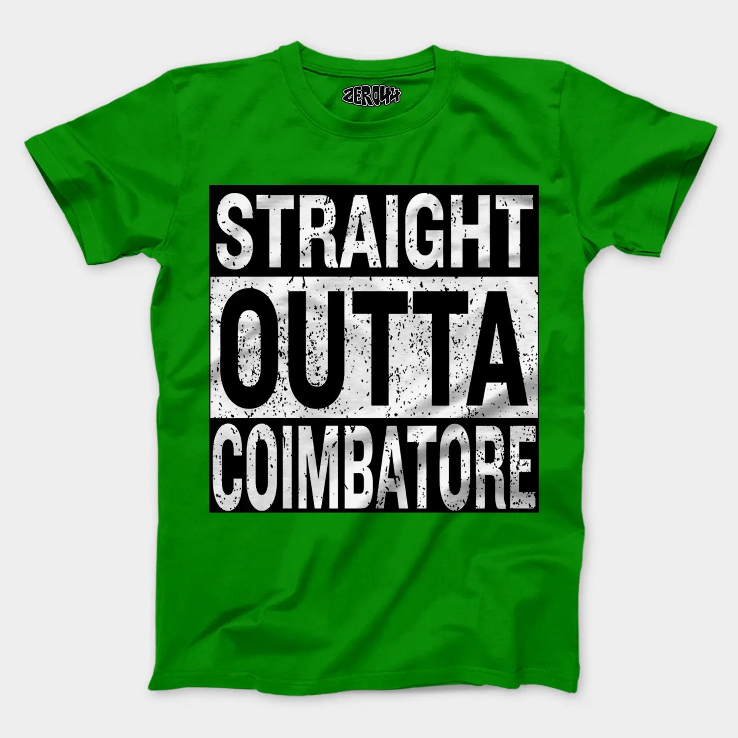 Straight Outta Coimbatore Men/Unisex T-Shirt in Flag Green Color