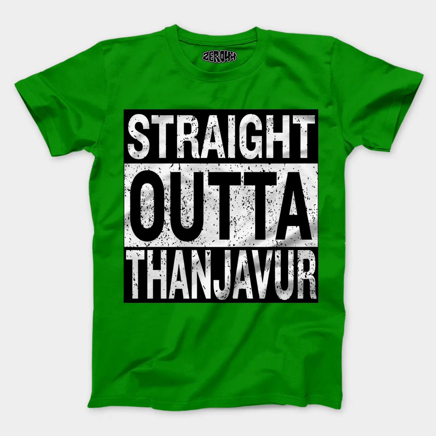 Straight Outta Thanjavur Men/Unisex T-Shirt in Flag Green Color
