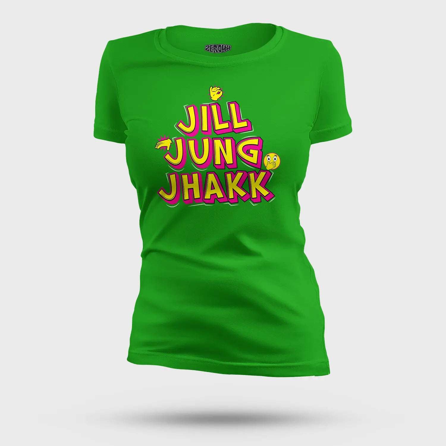 Jill Jung Jhakk Women's T-Shirt in Flag Green Color