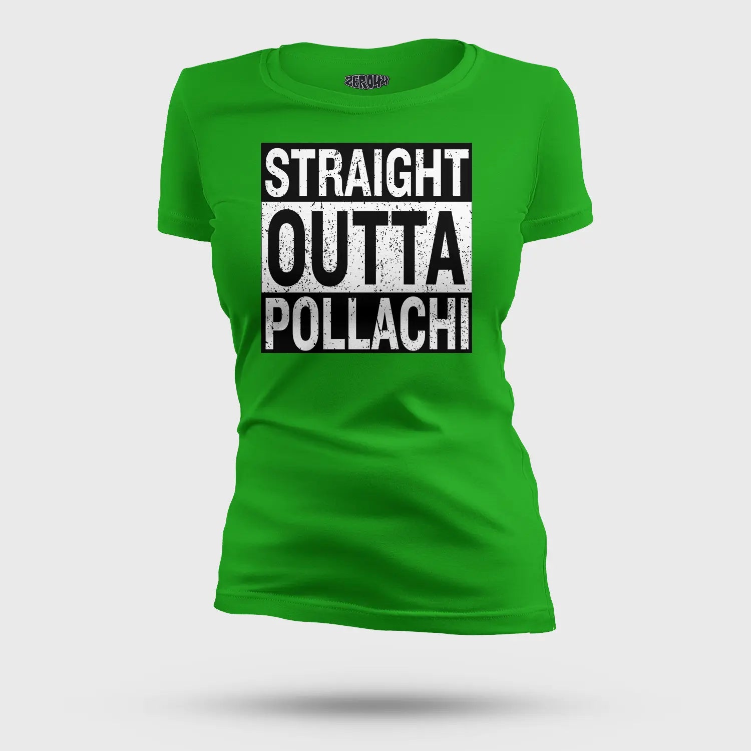Straight Outta Pollachi Women's T-Shirt in Flag Green Color