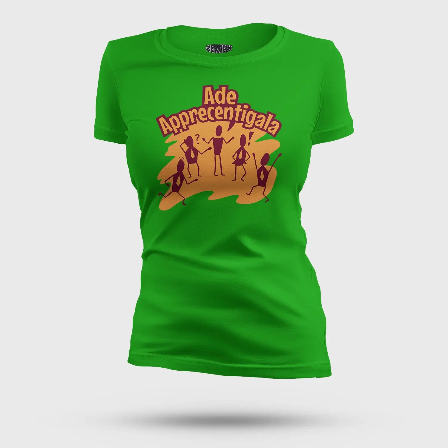 Ade Apprecentingala Women's T-Shirt in Flag Green Color