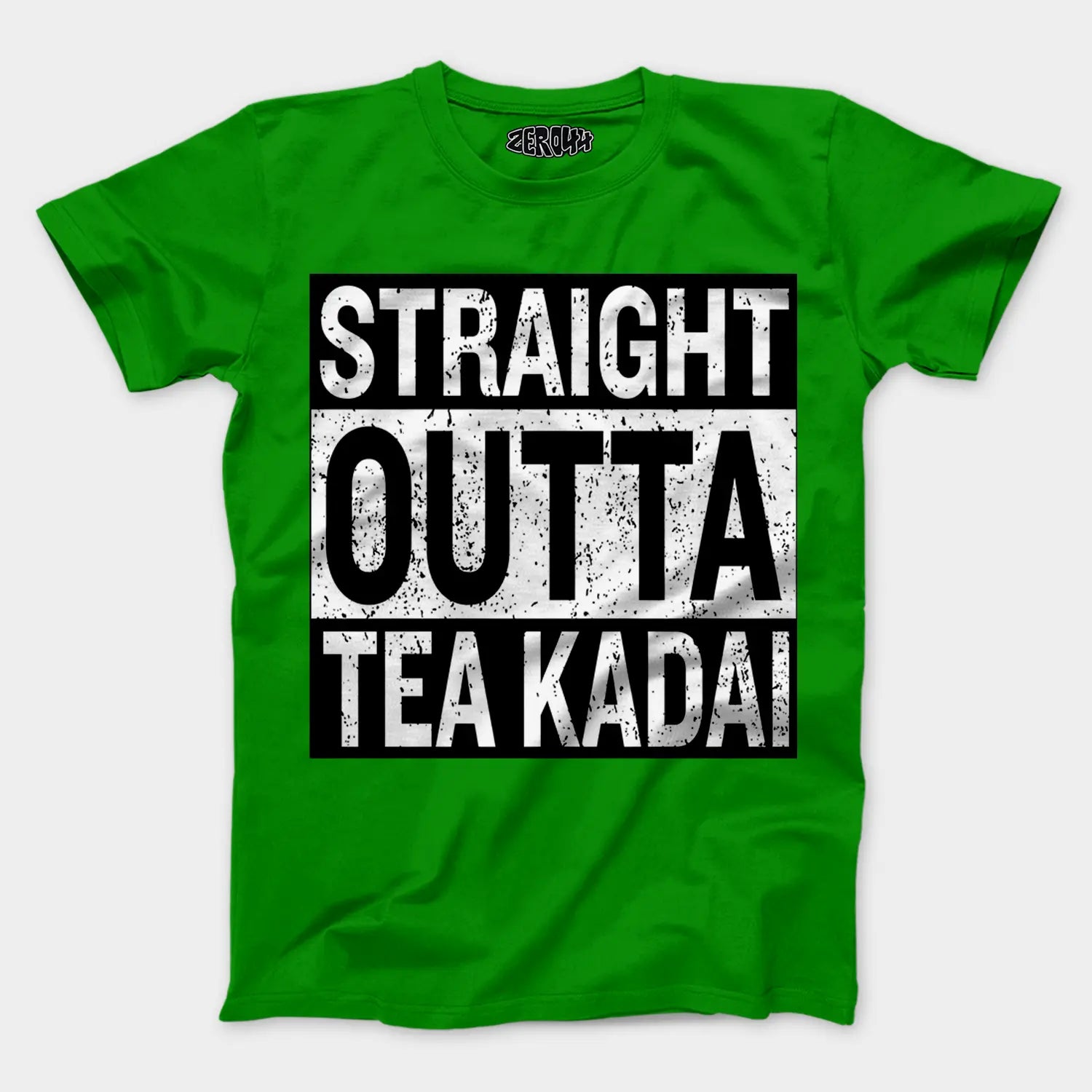Straight Outta Tea Kadai Men/Unisex T-Shirt in Flag Green Color