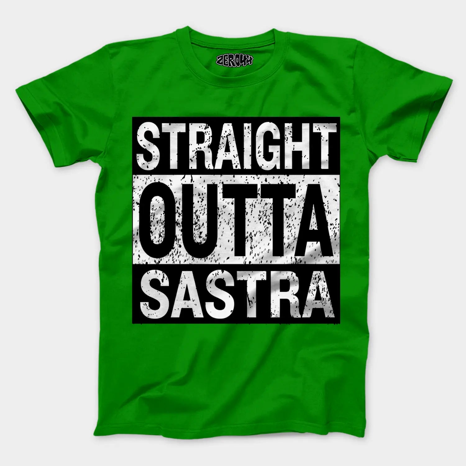 Straight Outta Sastra Men/Unisex T-Shirt in Flag Green Color