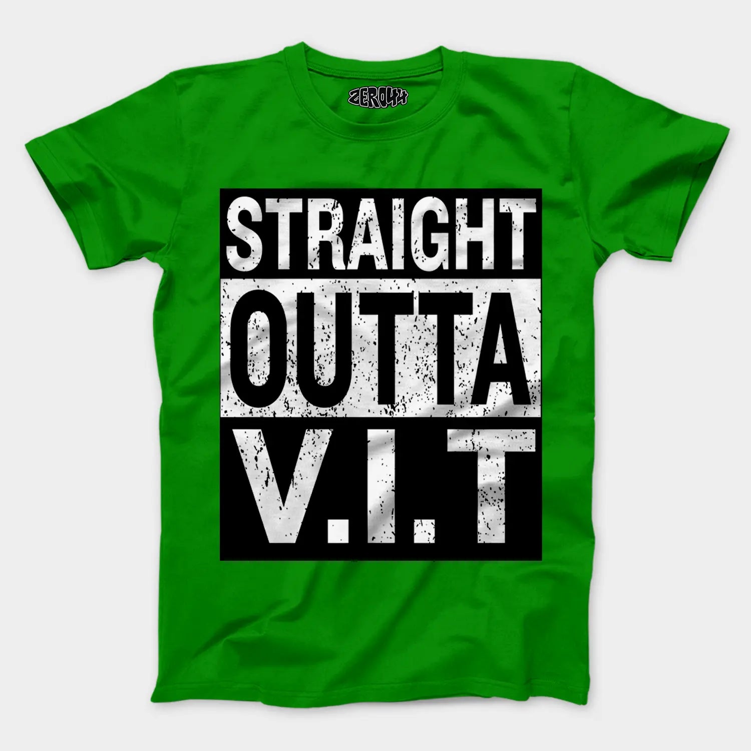 Straight Outta Vit Men/Unisex T-Shirt in Flag Green Color