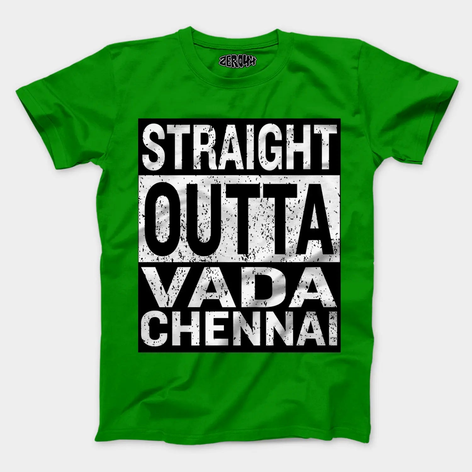 Straight Outta Vada Chennai Men/Unisex T-Shirt in Flag Green Color