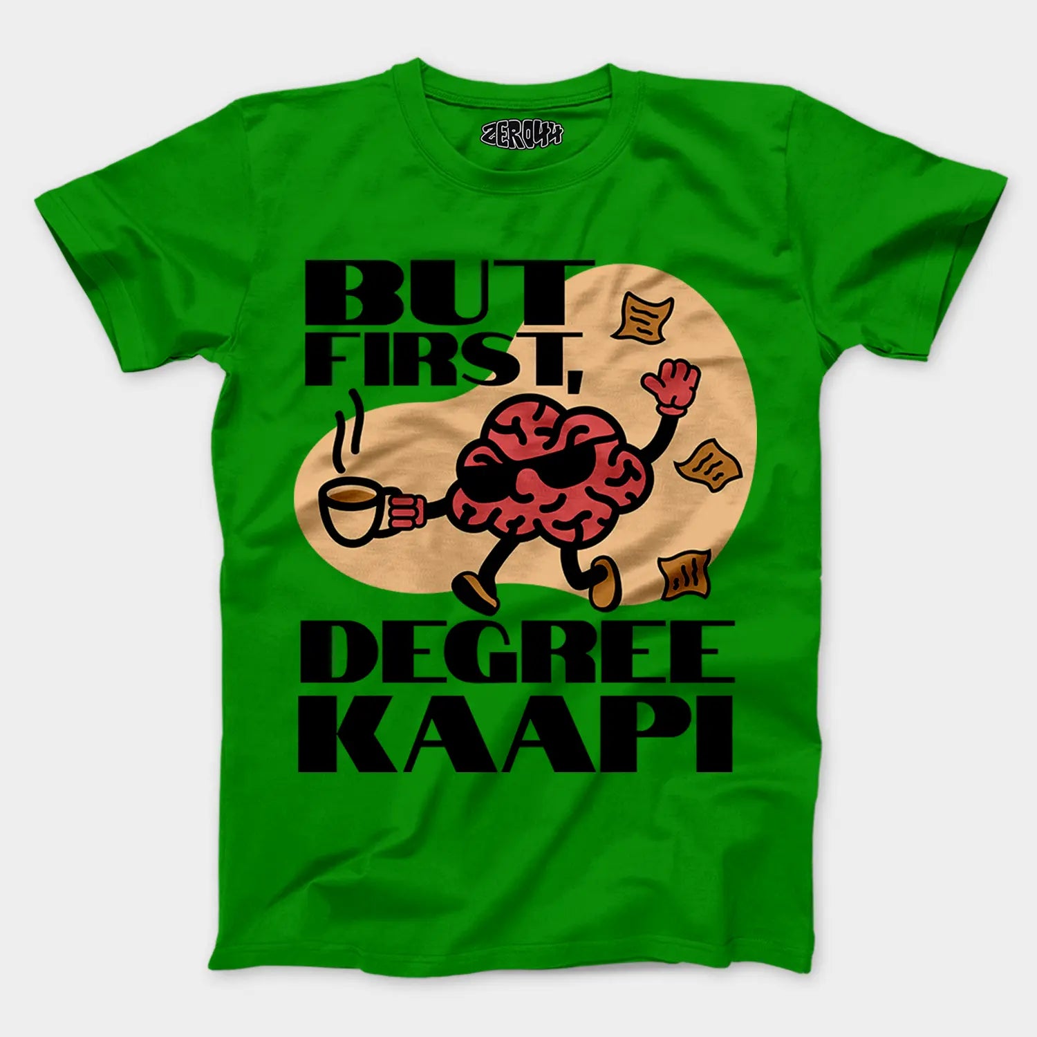 But First Degree Kaapi Men/Unisex T-Shirt in Flag Green Color