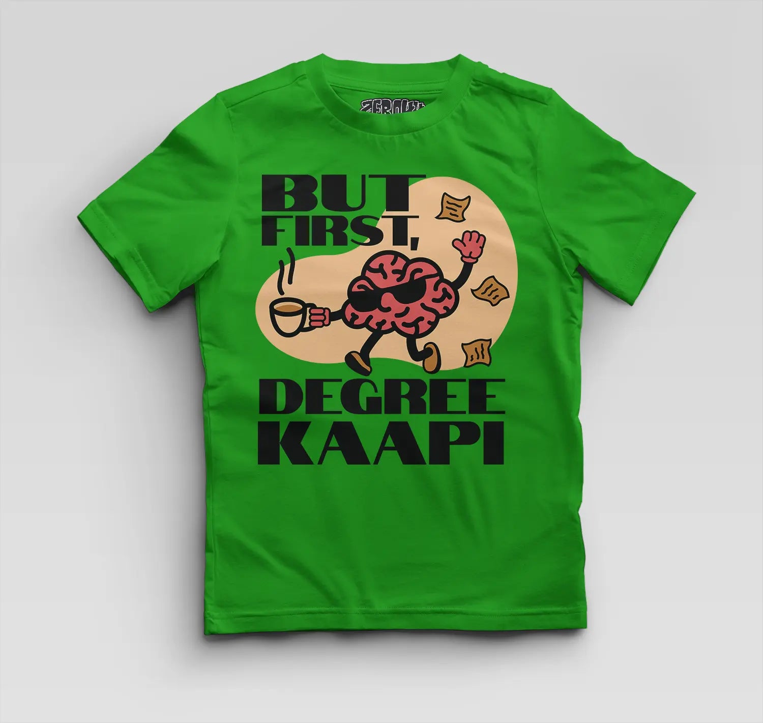 But First Degree Kaapi Boys Round Neck T-Shirt in Flag Green Color