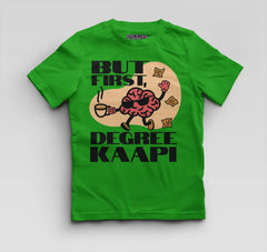 But First Degree Kaapi Boys Round Neck T-Shirt in Flag Green Color