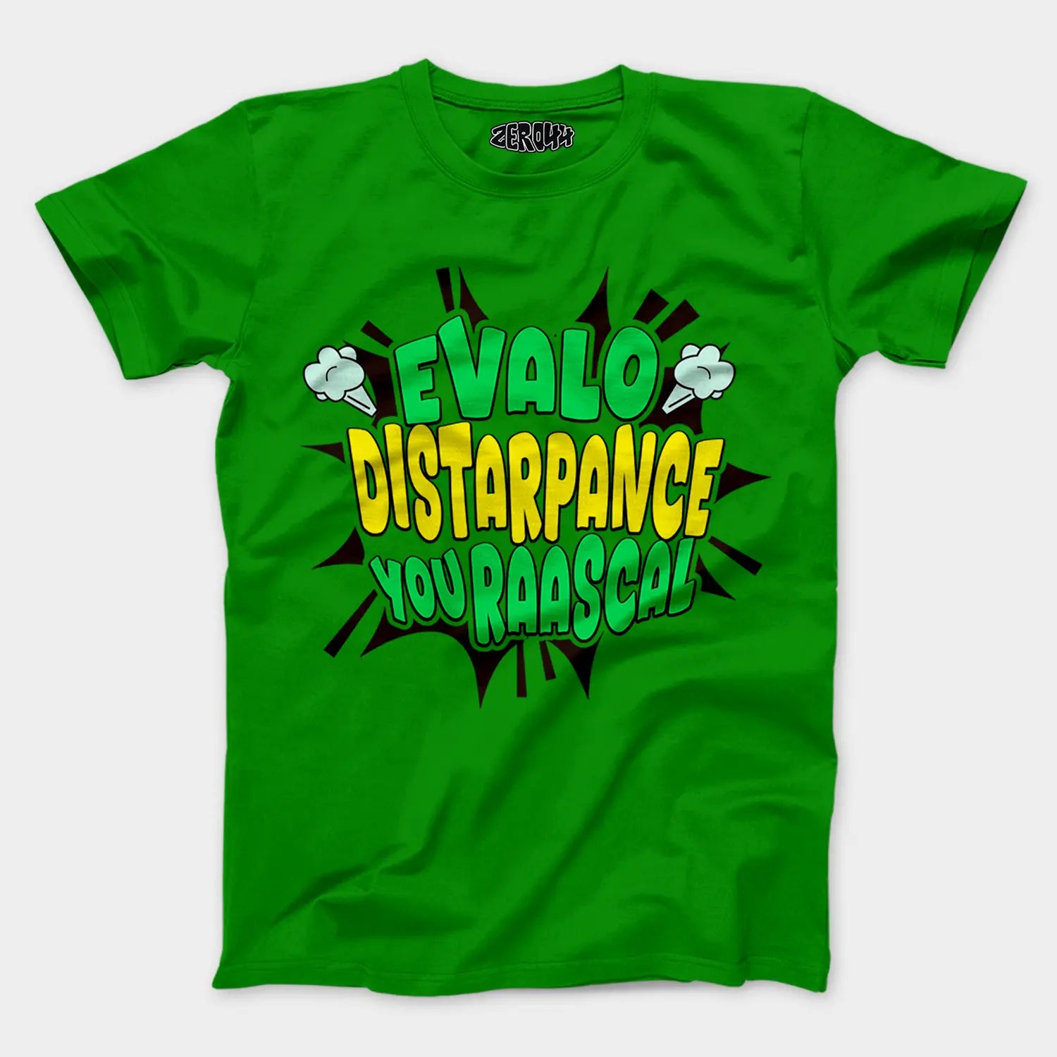 Evalo Distarpance You Raascal Men/Unisex T-Shirt in Flag Green Color