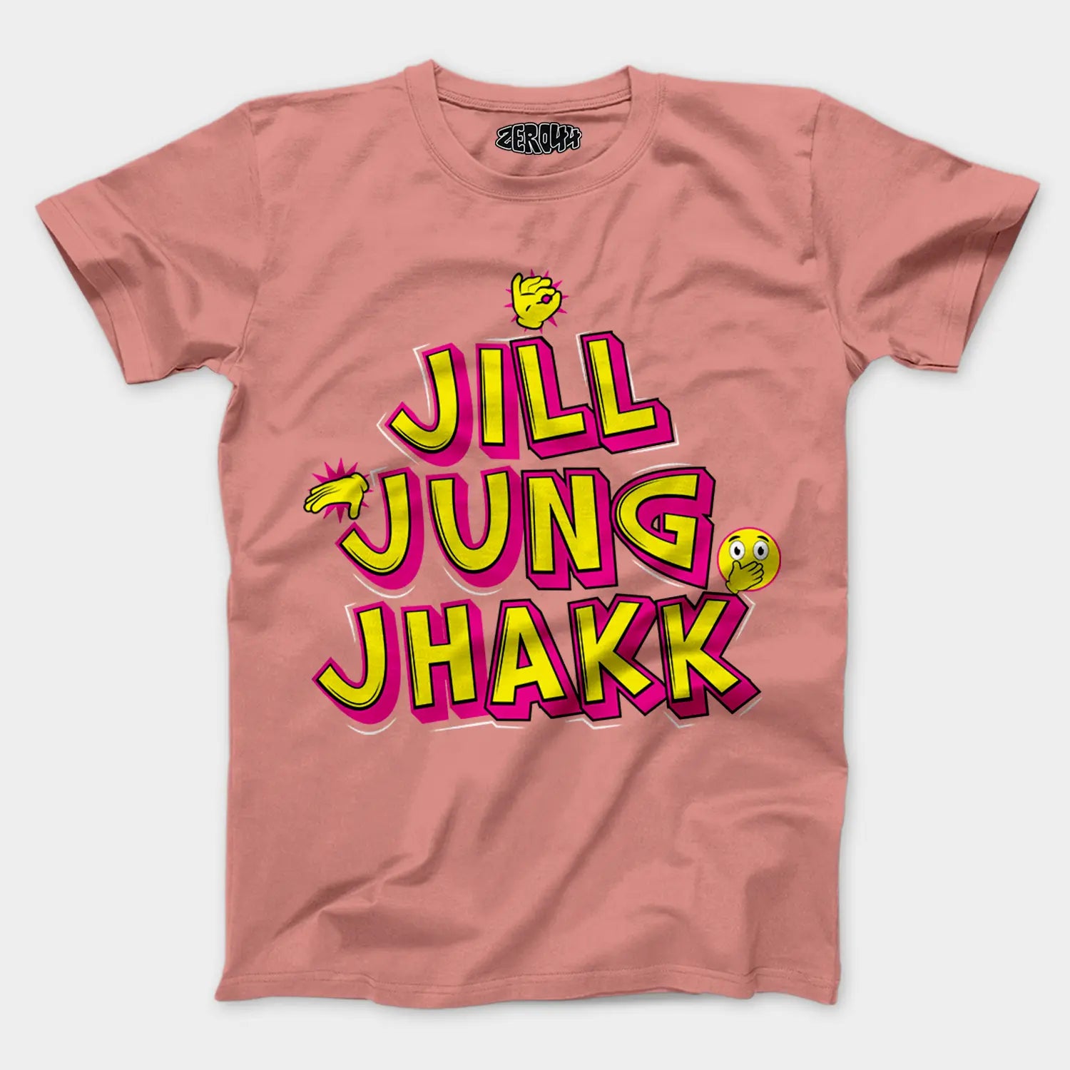 Jill Jung Jhakk Men/Unisex T-Shirt in Flamingo Color