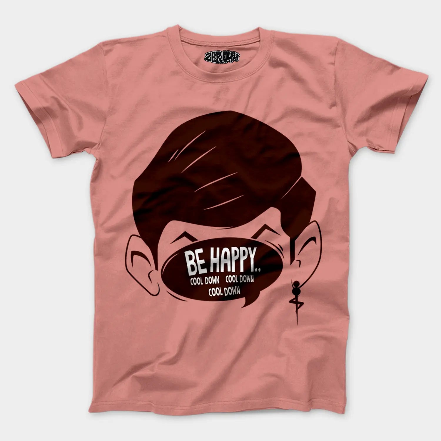 Be Happy Cool Down Cool Down Cool Down Men/Unisex T-Shirt in Flamingo Color