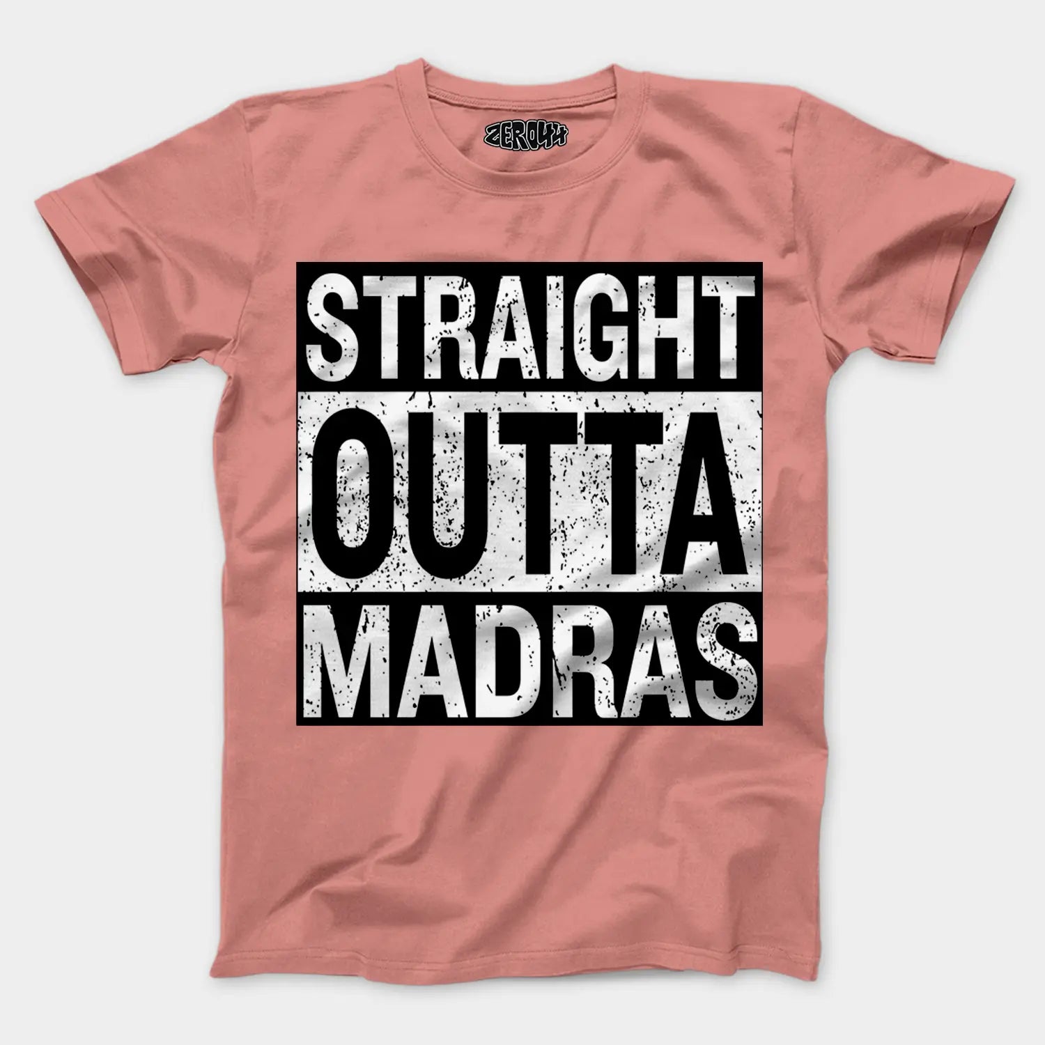 Straight Outta Madras Men/Unisex T-Shirt in Flamingo Color