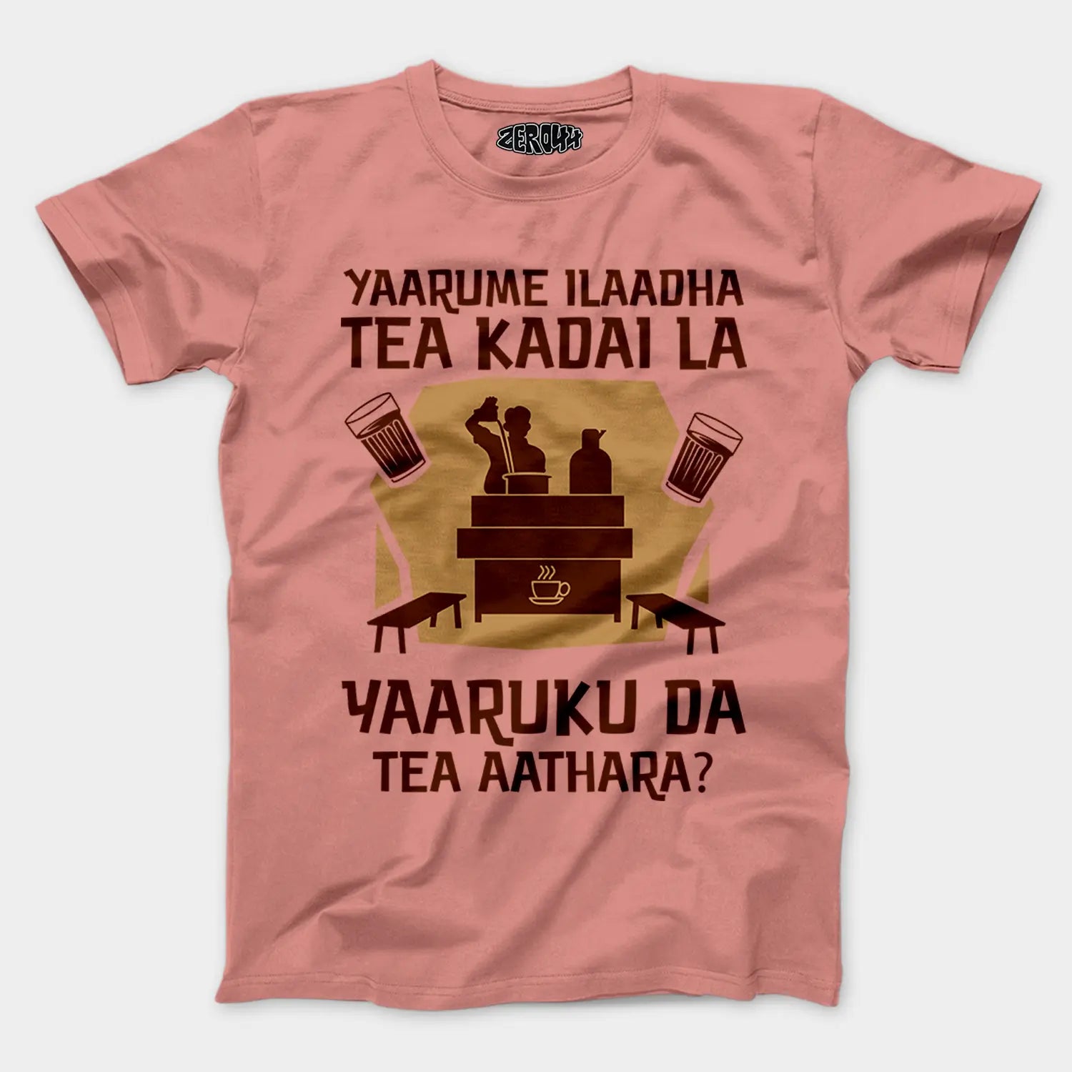 Yaarume Ilaadha Tea Kadai La Yaaruku Da Tea Aathara? Men/Unisex T-Shirt in Flamingo Color
