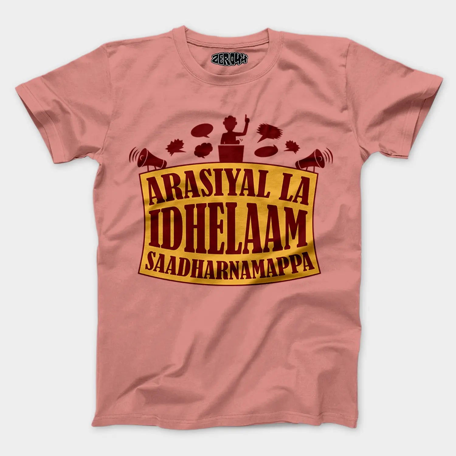 Arasiyal La Idhellam Saadharnamappa Men/Unisex T-Shirt in Flamingo Color