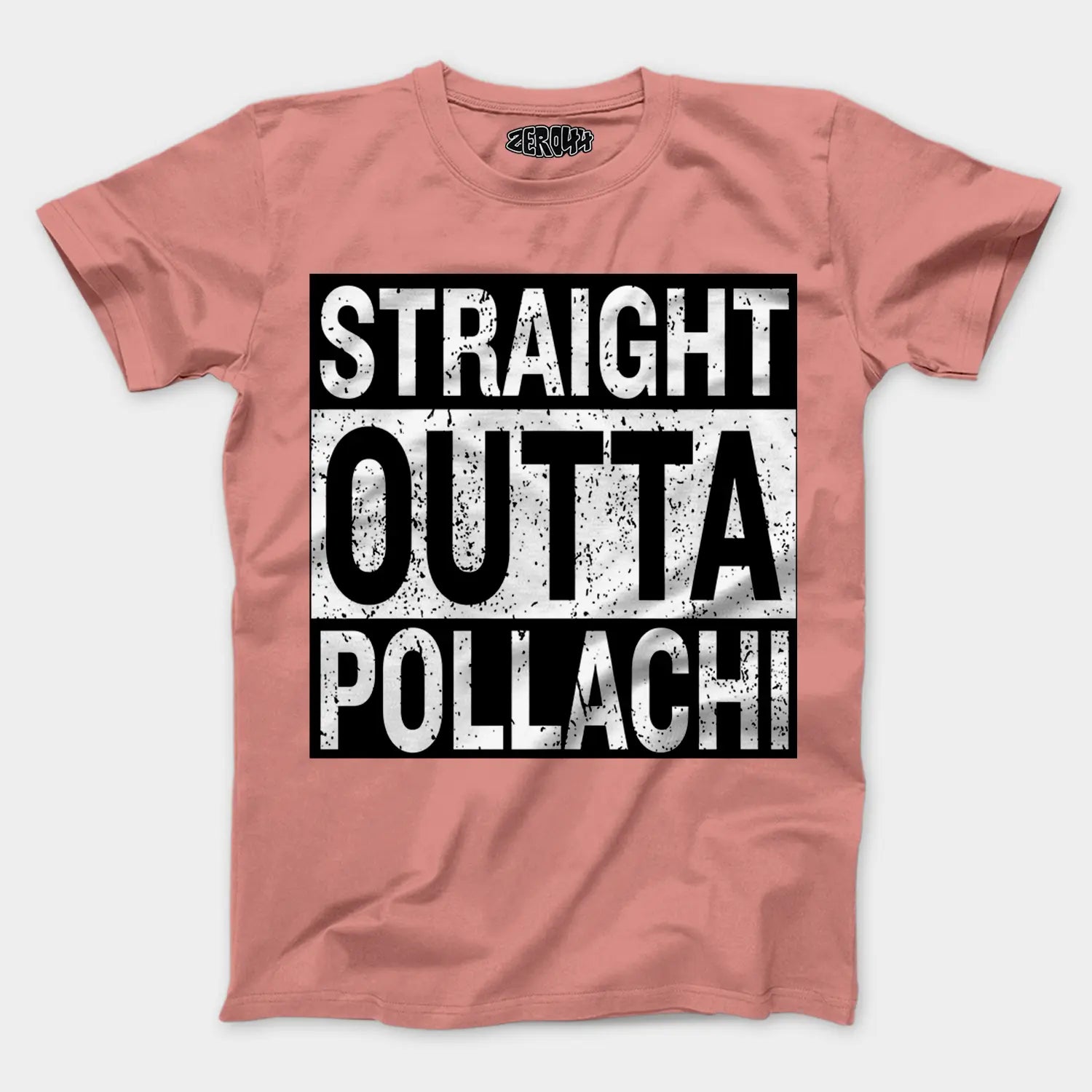 Straight Outta Pollachi Men/Unisex T-Shirt in Flamingo Color