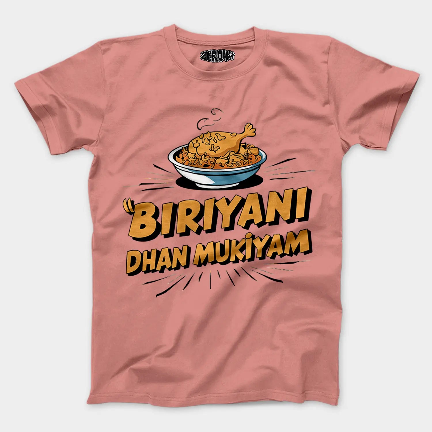 Biriyani Dhan Mukiyam Men/Unisex T-Shirt in Flamingo Color