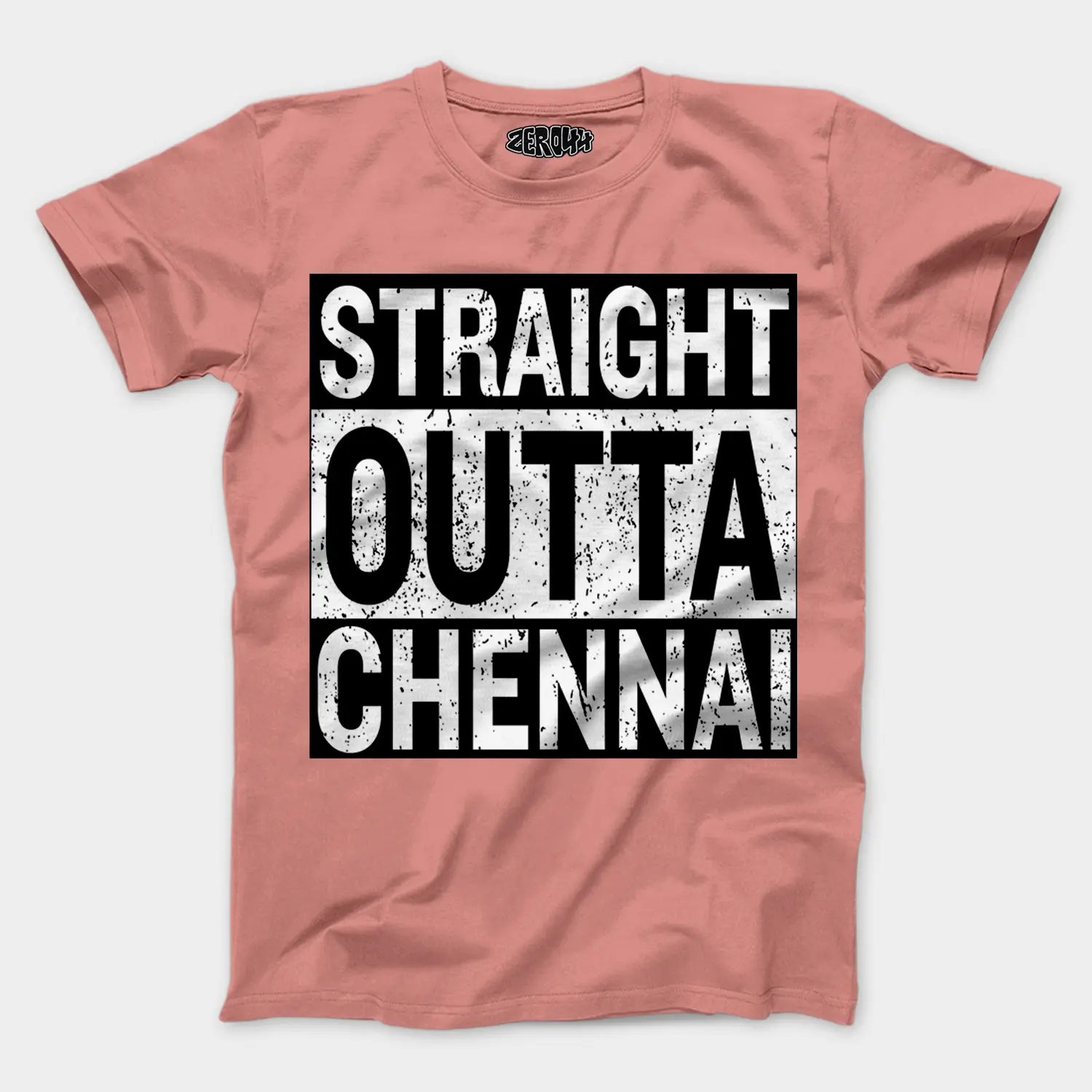 Straight Outta Chennai Men/Unisex T-Shirt in Flamingo Color