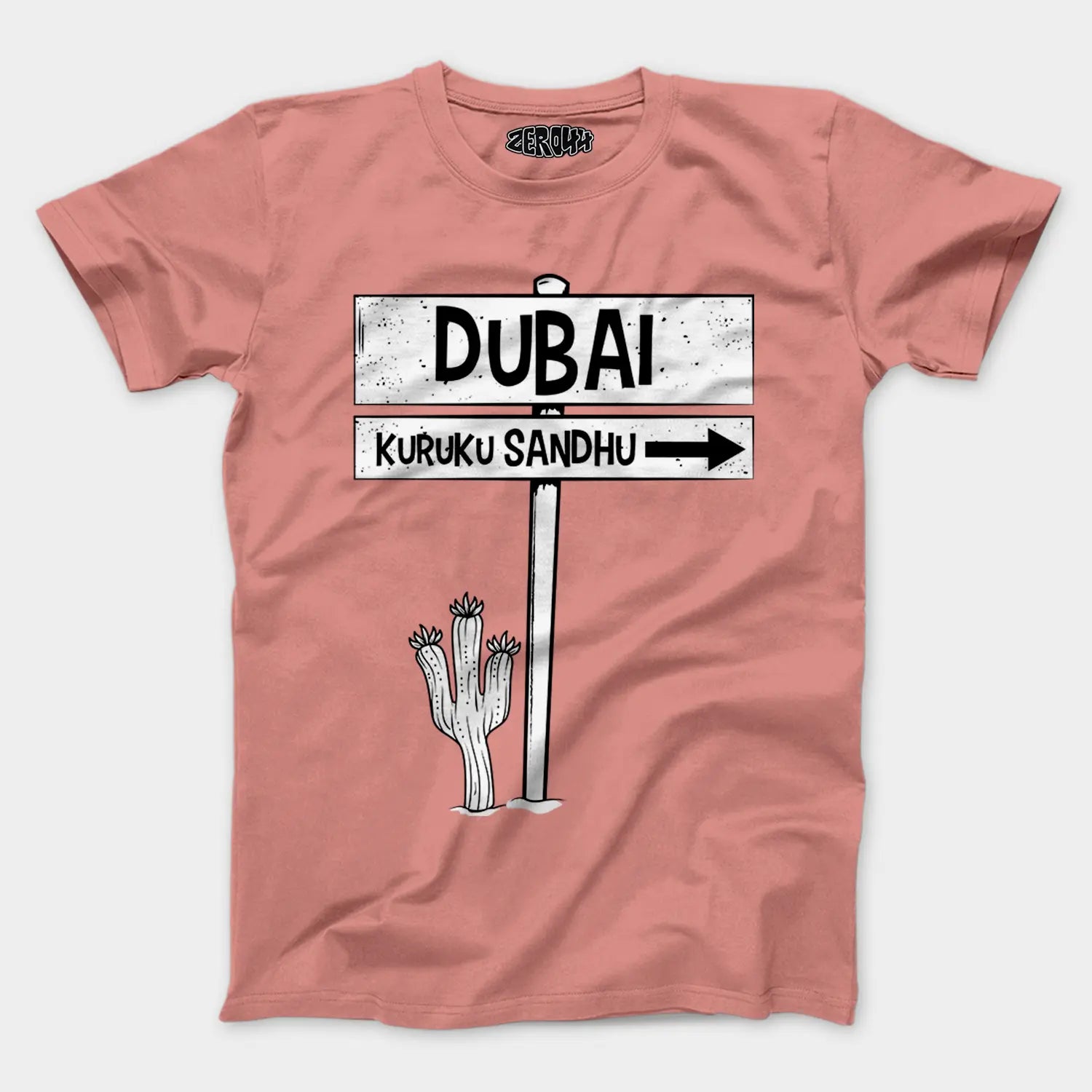 Dubai Kuruku Sandhu Men/Unisex T-Shirt in Flamingo Color