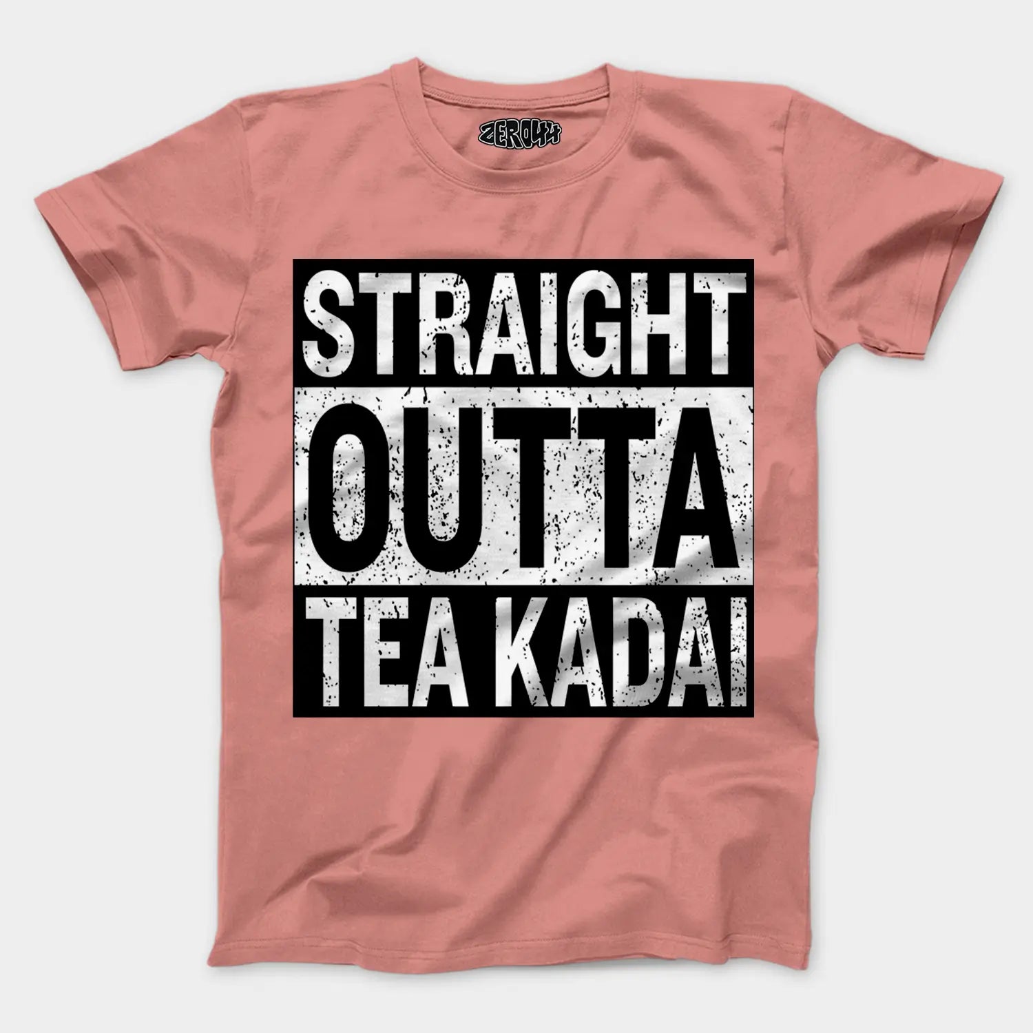 Straight Outta Tea Kadai Men/Unisex T-Shirt in Flamingo Color