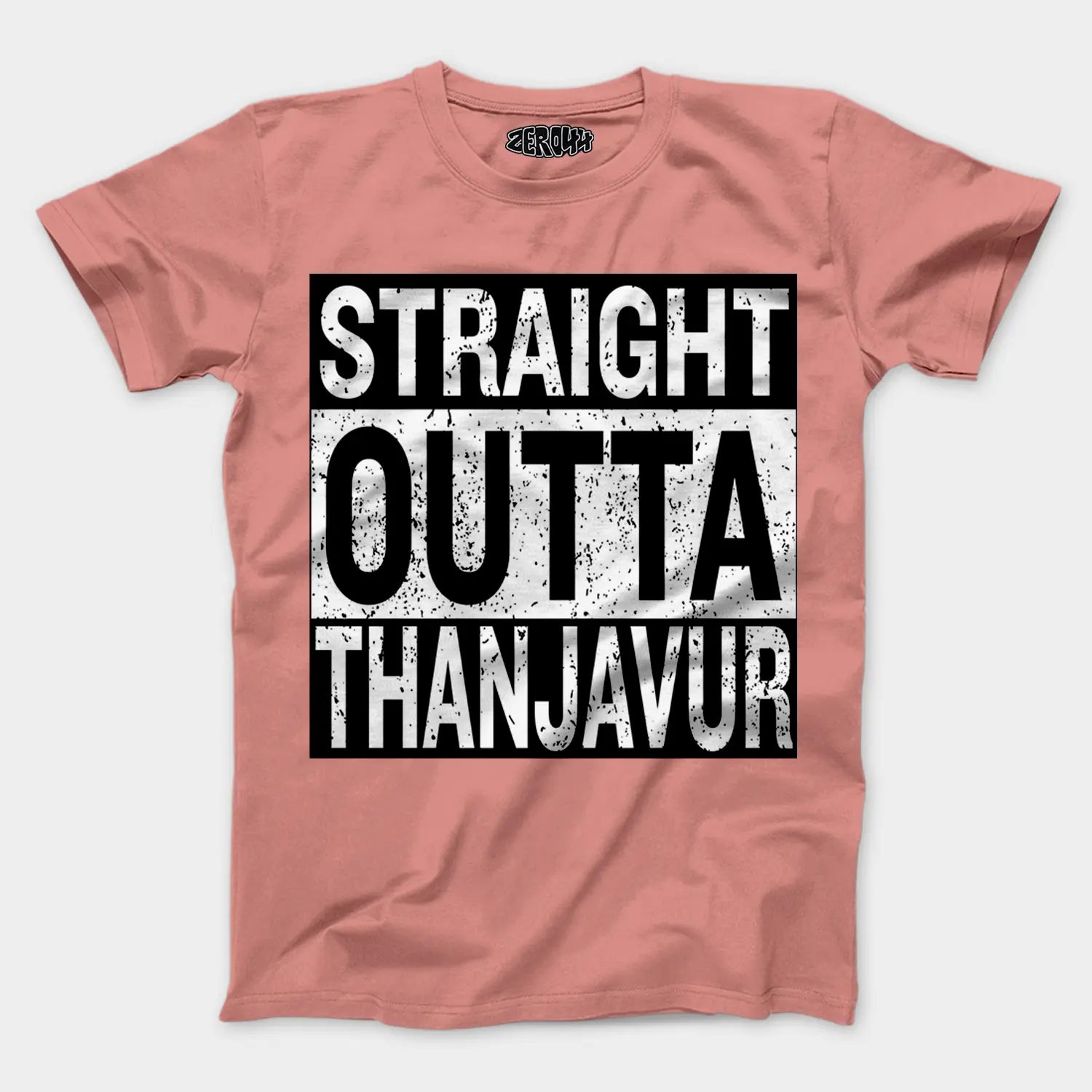 Straight Outta Thanjavur Men/Unisex T-Shirt in Flamingo Color