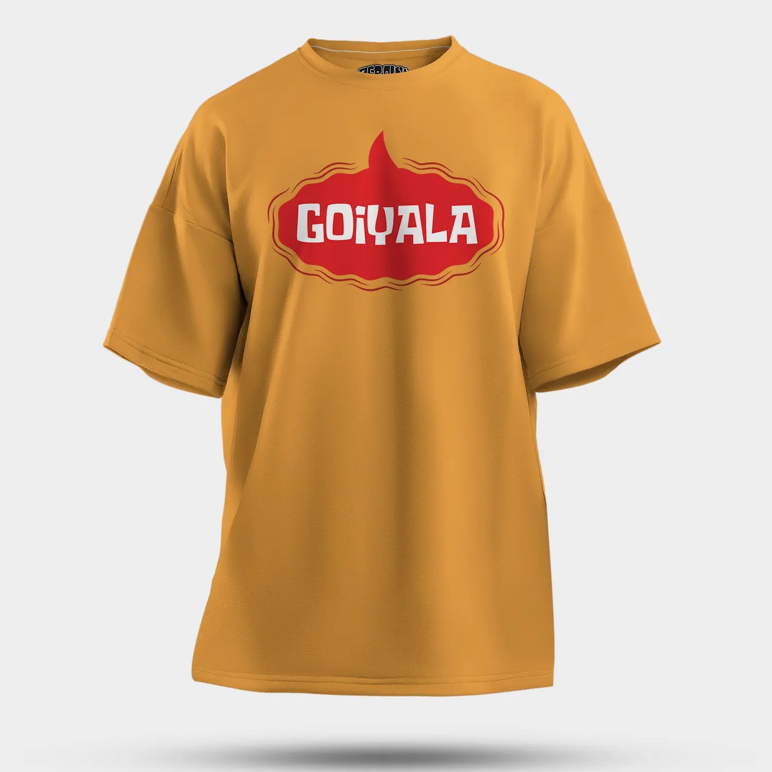 Goiyala Men/Unisex Oversized T-Shirt in Golden Yellow Color