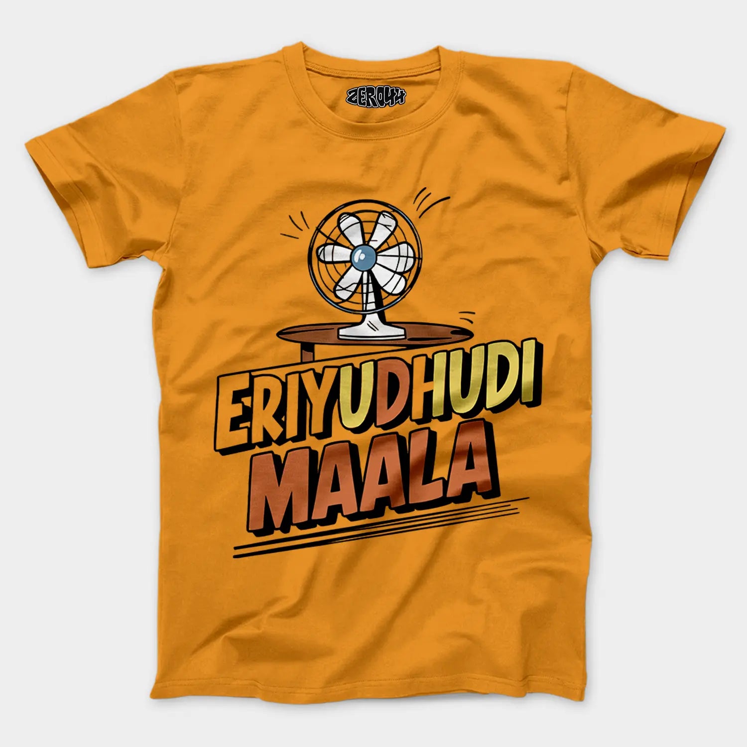 Eriyudhudi Maala Men/Unisex T-Shirt in Golden Yellow Color