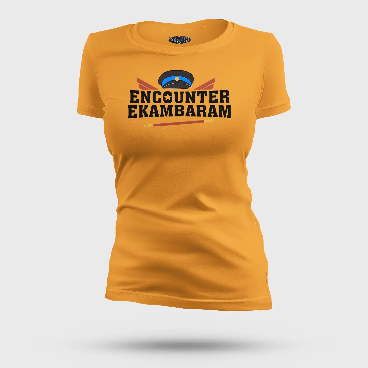 Encounter Ekambaram Women's T-Shirt in Golden Yellow Color